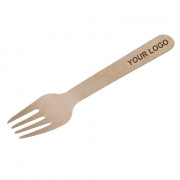 Houten vork, 16 cm