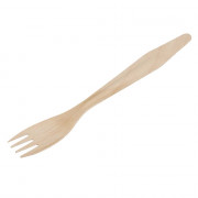 Houten vork, 18 cm, in enveloppe