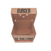 Burgerbox karton, 13 x 13 x 10 cm